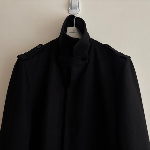 $495 Icebreaker Pure Plus 380 Merino Wool Button up Black Coat/ Jacket — Large - Picture 7 of 16